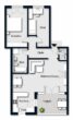 Neuwertig und viel Platz - Wohnung mit großem Balkon für die kleine Familie in Hürth-Hermülheim - Wohnungsgrundriss