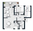 Moderne 3-Zimmer-Wohnung mit Einbauküche und Balkon in Hürth-Gleuel - Wohnungsgrundriss