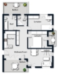 Grundriss - PROVISIONSFREI: Moderne 3-Zimmer-Wohnung mit Balkonidylle, Loggia und Tiefgarage in Hürth-Hermülheim