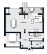 Grundriss - 2-Zimmer-Erdgeschosswohnung mit Loggia, Einbauküche und eigenem Gartenparadies in Hürth-Efferen