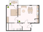 2-Zimmer-Wohnung mit Einbauküche und Balkon - Modernes Wohnen in Erftstadt-Liblar - Grundriss
