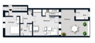 PROVISIONSFREI - Durchdachte 2-Zimmer-Wohnung mit großer Dachterrasse in Hürth-Efferen - Grundriss
